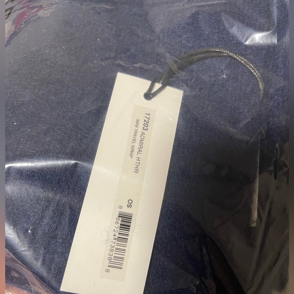White+warren cashmere mini travel wrap admiral hthr - Picture 3 of 5